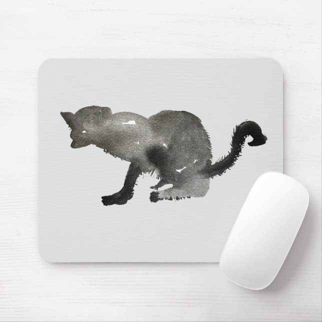Kool Black Water Kitty Cat Mousepad (Mit Mouse)
