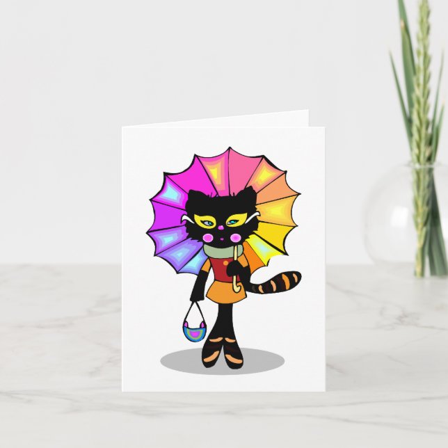 kool cat - Fun Note card Karte (Vorderseite)