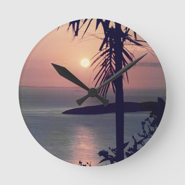 Koolan Sonnenaufgang Runde Wanduhr (Vorderseite)