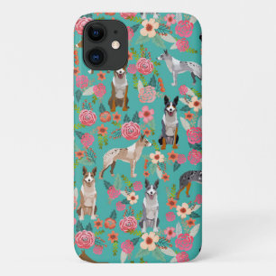 Koolie-Hund Vintage Blumenzwerge Case-Mate iPhone Hülle