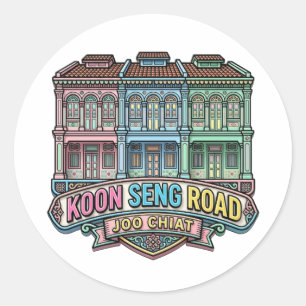 KOON SENG WEG RUNDER AUFKLEBER