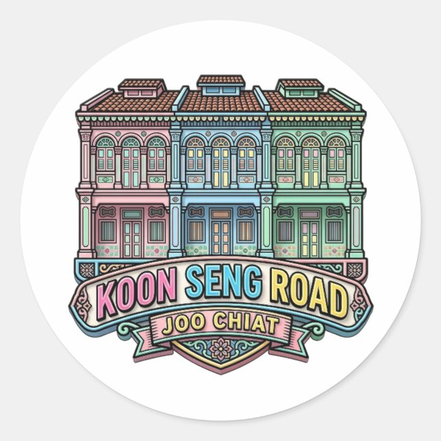KOON SENG WEG RUNDER AUFKLEBER (Vorderseite)