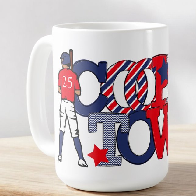 Kooperstown Patriotic Letters Baseball Jahr Kaffeetasse (Von Creator hochgeladen)