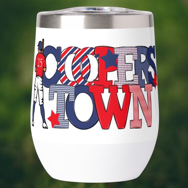 Kooperstown Patriotic Letters Baseball Mama (Von Creator hochgeladen)