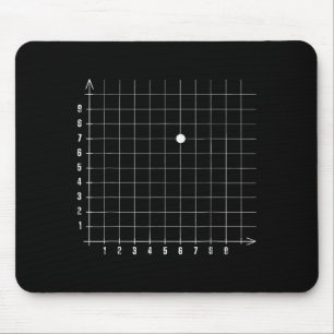 Koordinate (6,7) Lustiger Mathematiklehrer 67 Math Mousepad