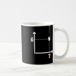 Koordinate 6 7 Lustiges Mathelehrer-Meme Halloween Kaffeetasse