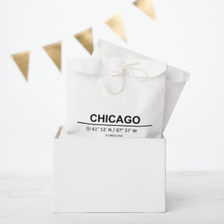 Koordinaten Chicago Geschenktütchen
