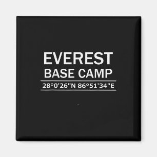 Koordinaten des Mt Everest Basislagers Magnet