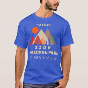 Koordinaten des Zion-Nationalparks 1 T-Shirt