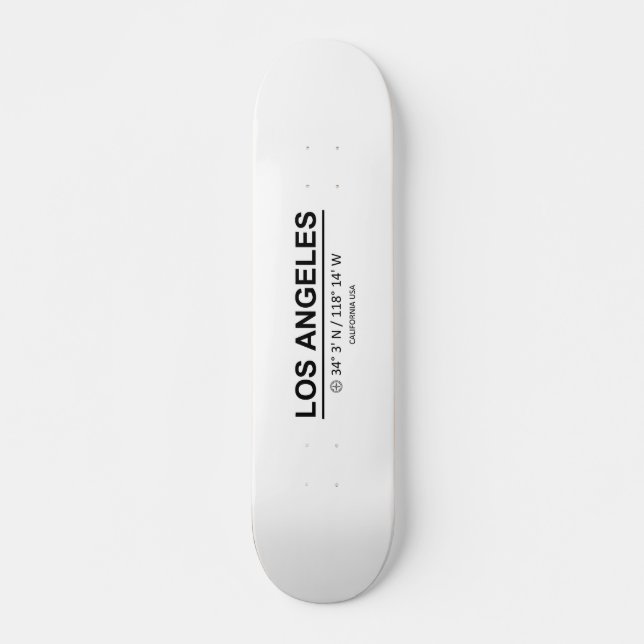 Koordinaten Los Angeles Skateboard (Vorne)