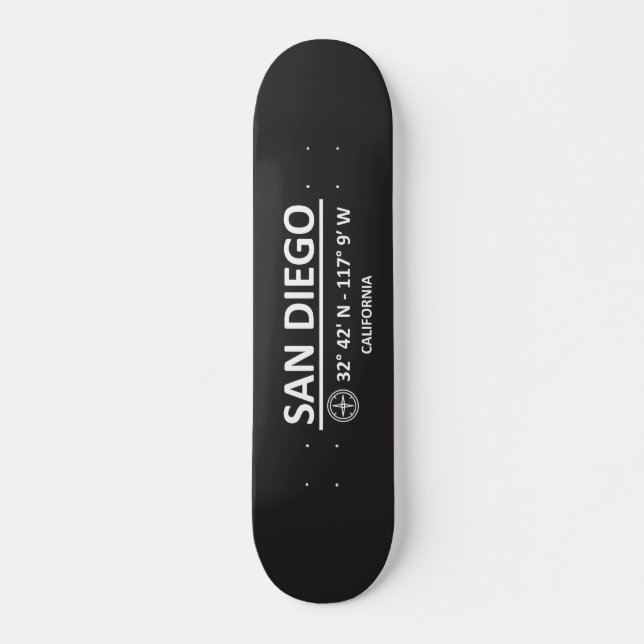 Koordinaten San Diego Skateboard (Vorne)