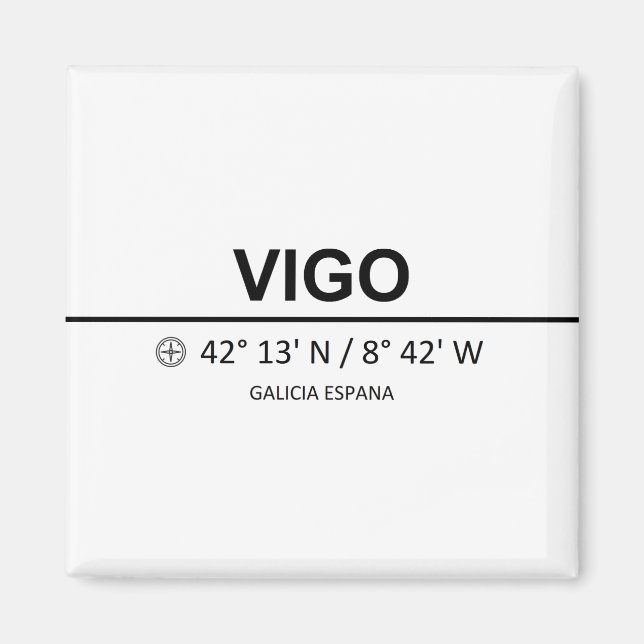 Koordinaten Vigo Magnet (Vorne)