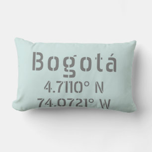 Koordinaten von Bogotá Latitude und Longitude Lendenkissen