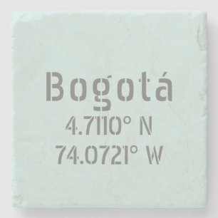 Koordinaten von Bogotá Latitude und Longitude Steinuntersetzer