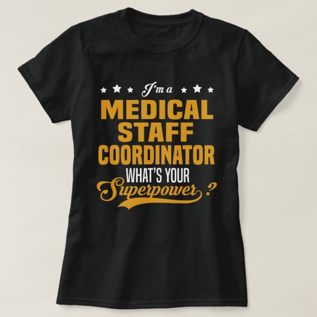 Koordinator des medizinischen Personals T-Shirt (Design vorne)