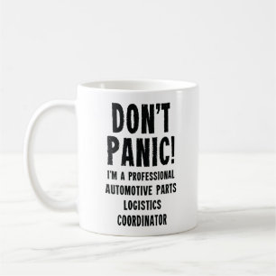 Koordinator für die Fahrzeugteilelogistik Kaffeetasse