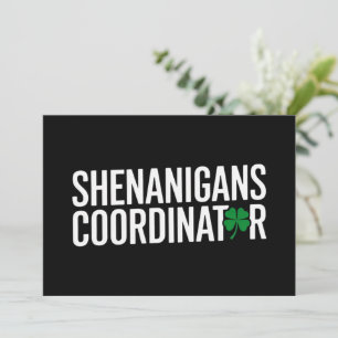 Koordinator für St. Patrick's Day-Schabernack Einladung