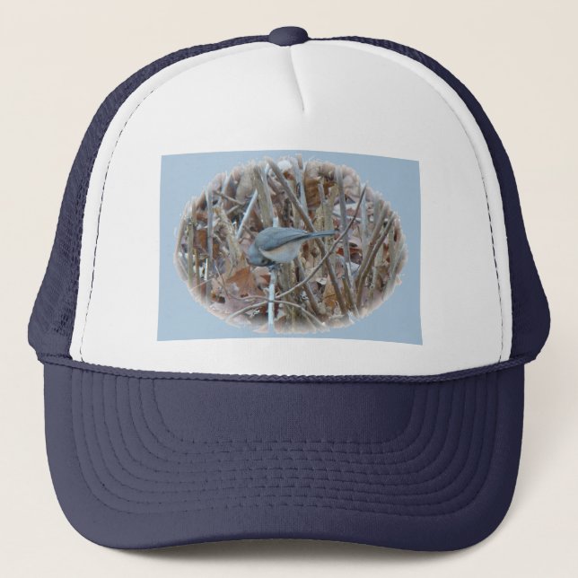 Koordinierelemente von Tufted Titmouse Songbird Truckerkappe (Vorderseite)
