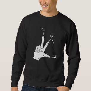 Koordinieren der CNC-Programmiermaschine O Sweatshirt