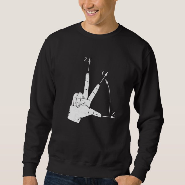 Koordinieren der CNC-Programmiermaschine O Sweatshirt (Vorderseite)