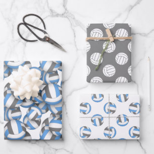 koordinierende Mannschaftsfarben lt blaugraue Voll Geschenkpapier Set