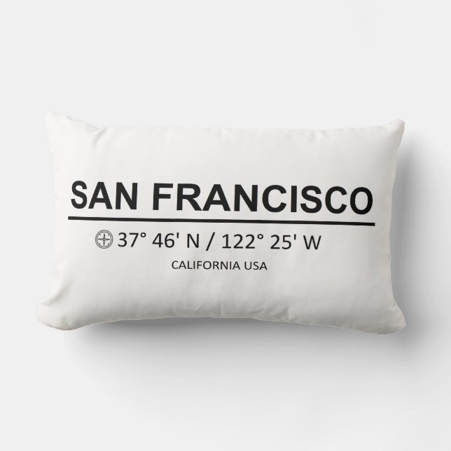 Koordiniert San Francisco Lendenkissen (Vorderseite)