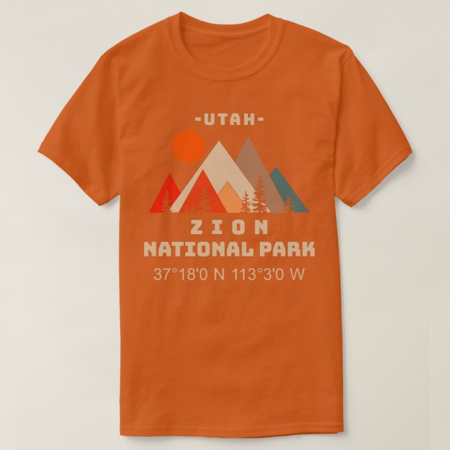 Koordinierung des Zion-Nationalparks 2 T-Shirt (Design vorne)