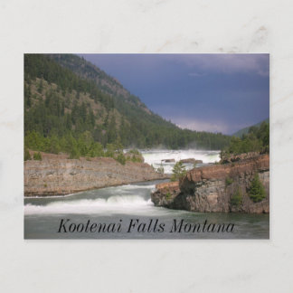 Kootenai Falls Montana Postcard Postkarte