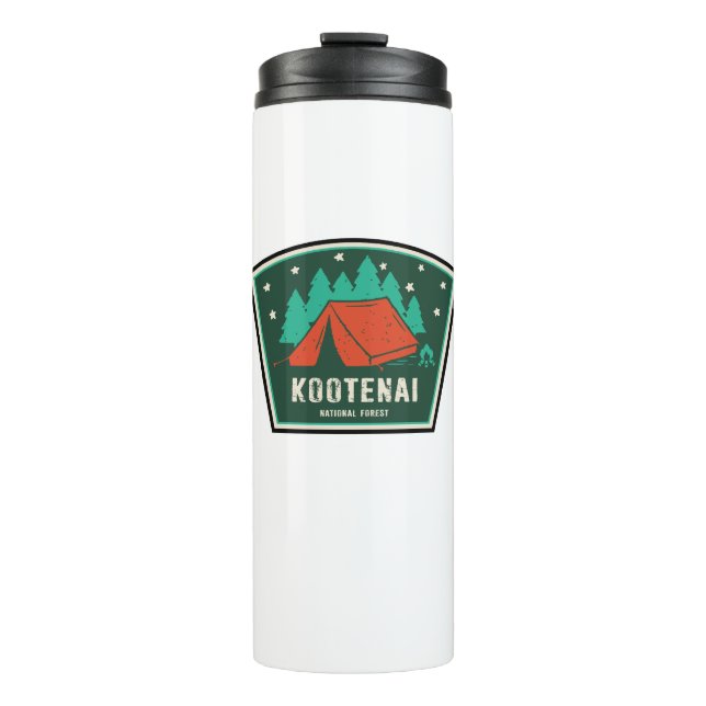Kootenai National Forest Camping Thermosbecher (Vorderseite)