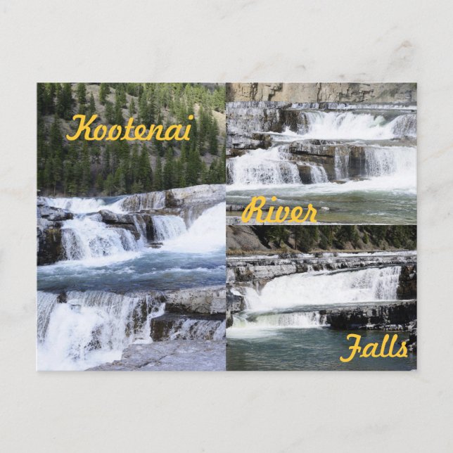 Kootenai River Falls, Montana! Postkarte (Vorderseite)