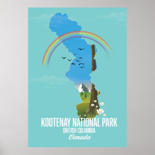 Kootenay, Kootenay Nationalpark Kanada Poster