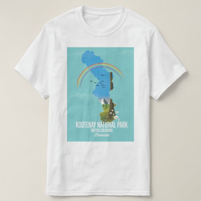 Kootenay, Kootenay Nationalpark Kanada T-Shirt (Design vorne)