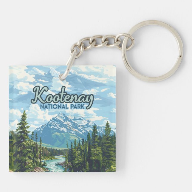 Kootenay National Park Canada British Columbia Schlüsselanhänger (Rückseite)