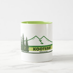 Kootenay-Nationalpark Green Stripes Zweifarbige Tasse