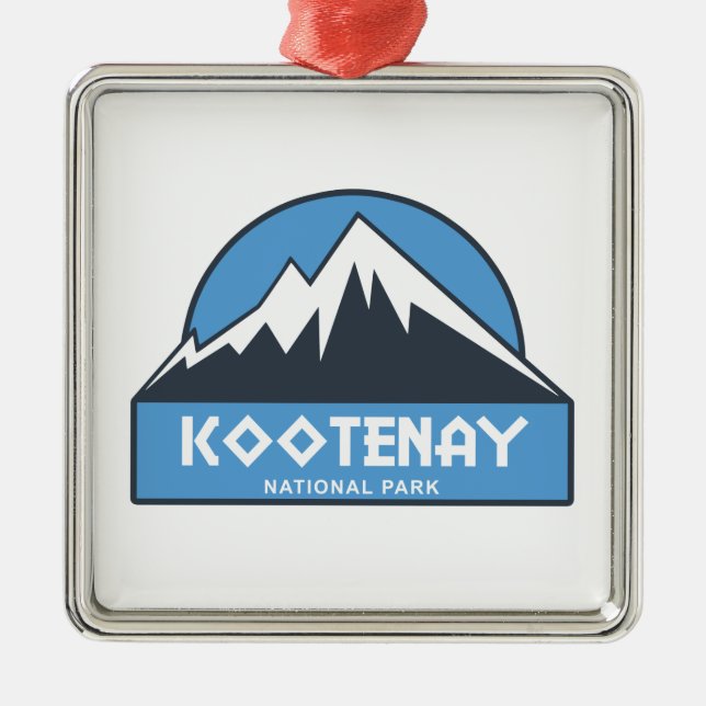 Kootenay-Nationalpark Ornament Aus Metall (Vorne)