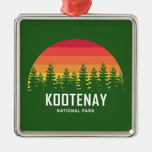 Kootenay-Nationalpark Ornament Aus Metall (Vorne)