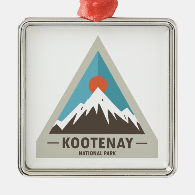 Kootenay-Nationalpark Ornament Aus Metall (Vorne)