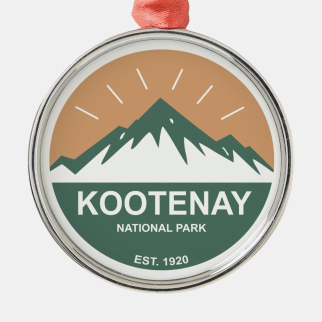 Kootenay-Nationalpark Ornament Aus Metall (Vorne)
