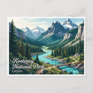 Kootenay-Nationalpark Radium Hot Springs Kanada Postkarte