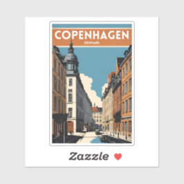 Kopenhagen Dänemark Aufkleber