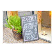 Kopenhagen, Dänemark, Coffee Shop Sign