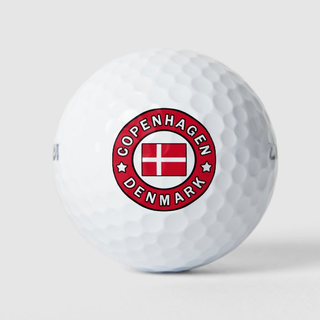Kopenhagen Dänemark Golfball (Vorderseite)