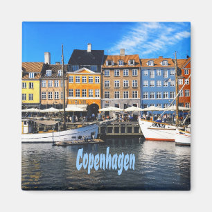 Kopenhagen Dänemark Hauptstadt Canal Zuhause Nyha Magnet