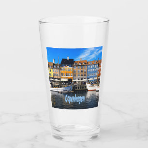 Kopenhagen Dänemark Hauptstadt Canal Zuhause Nyhav Glas