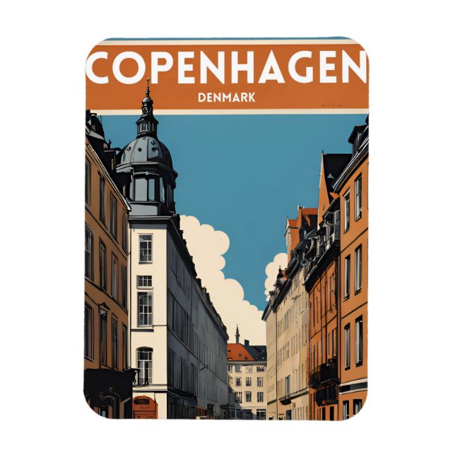 Kopenhagen Dänemark Magnet (Vertikal)