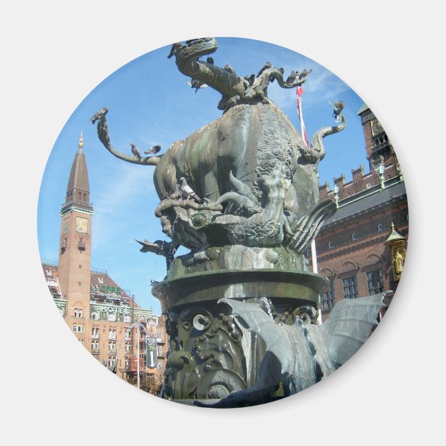 Kopenhagen, Dänemark Magnet (Vorne)