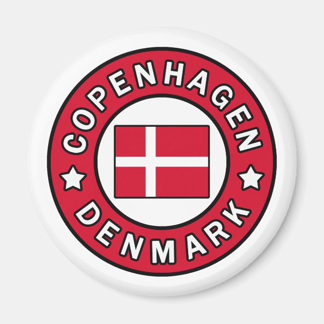 Kopenhagen Dänemark Magnet (Vorne)