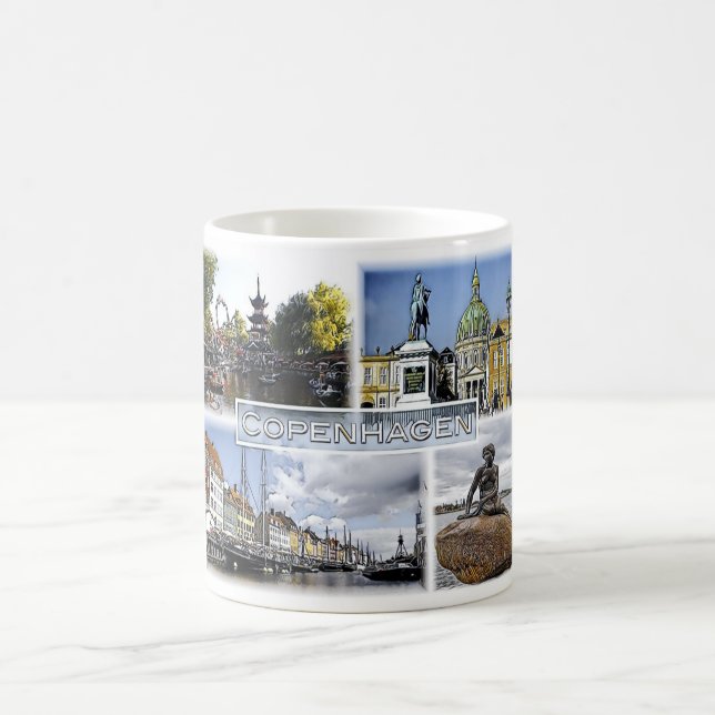 Kopenhagen - Dänemark - Mosaik - Kaffeetasse (Mittel)