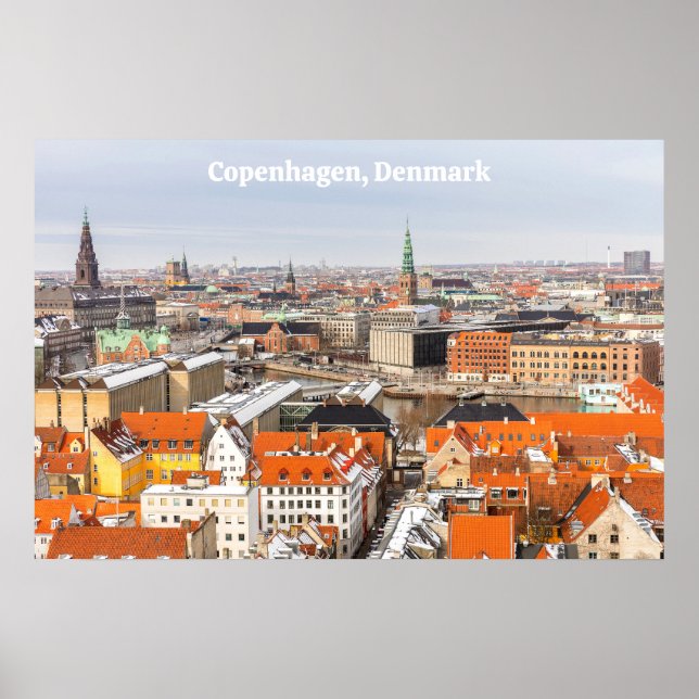 Kopenhagen Dänemark Poster (Vorne)