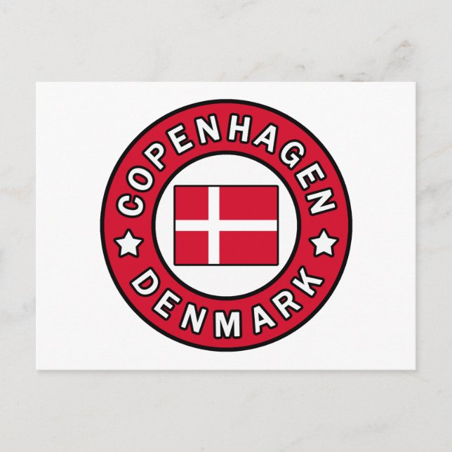 Kopenhagen Dänemark Postkarte (Vorderseite)